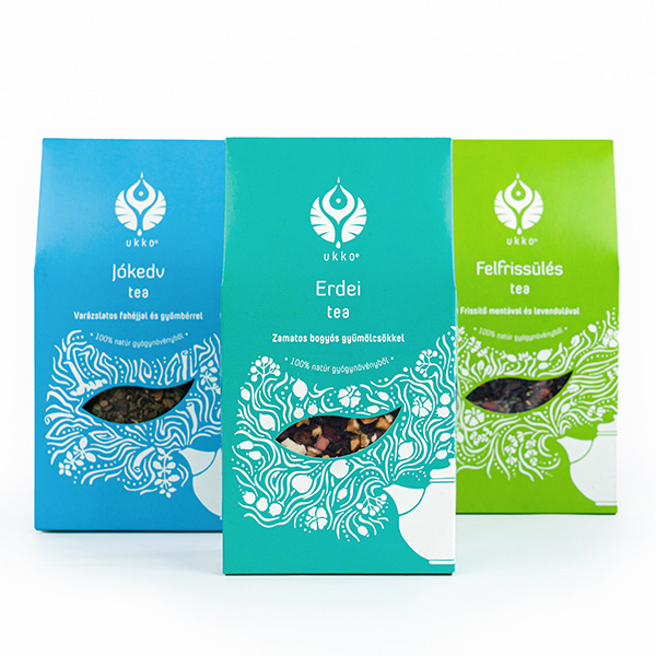 Jókedv tea Erdei tea és Felfrissülés tea ajándékdobozban