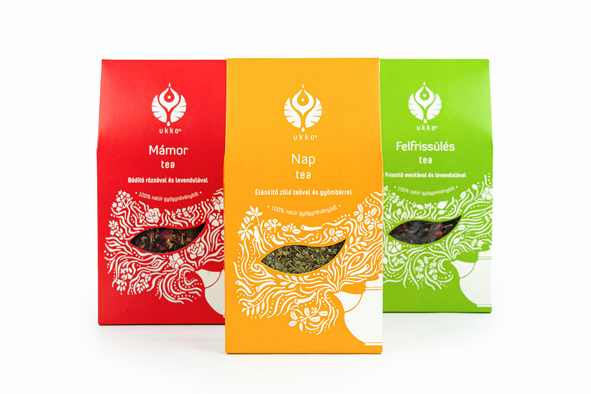 Mámor tea, Nap tea és Felfrissülés tea ajándékdobozban
