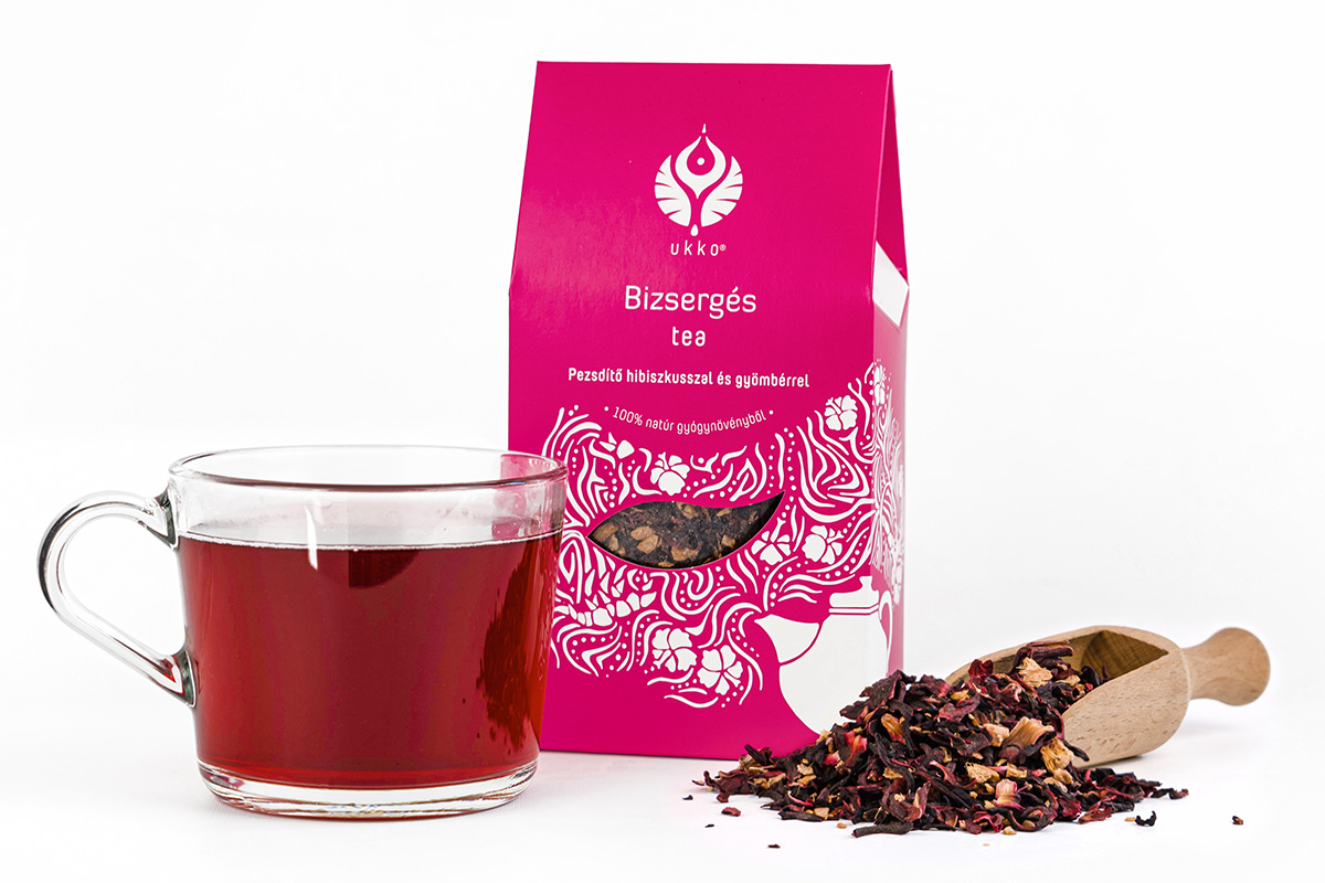 Pezsdítő hibiszkusszal és gyömbérrel