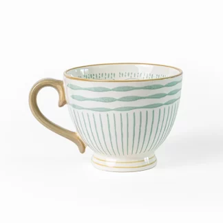 Bloomingville Maple türkiz mintás teásbögre